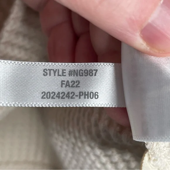 Madewell MWL Waffle Long-Sleeve Crop Tee in Harvest Moon M - Picture 10 of 10